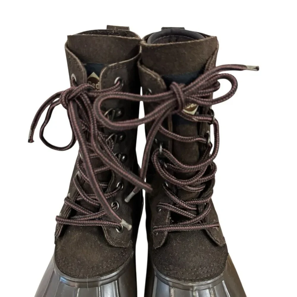 Red Ball By LaCrosse 8 Steel Shank Duck Boots Brown Removable Liners Mens READ